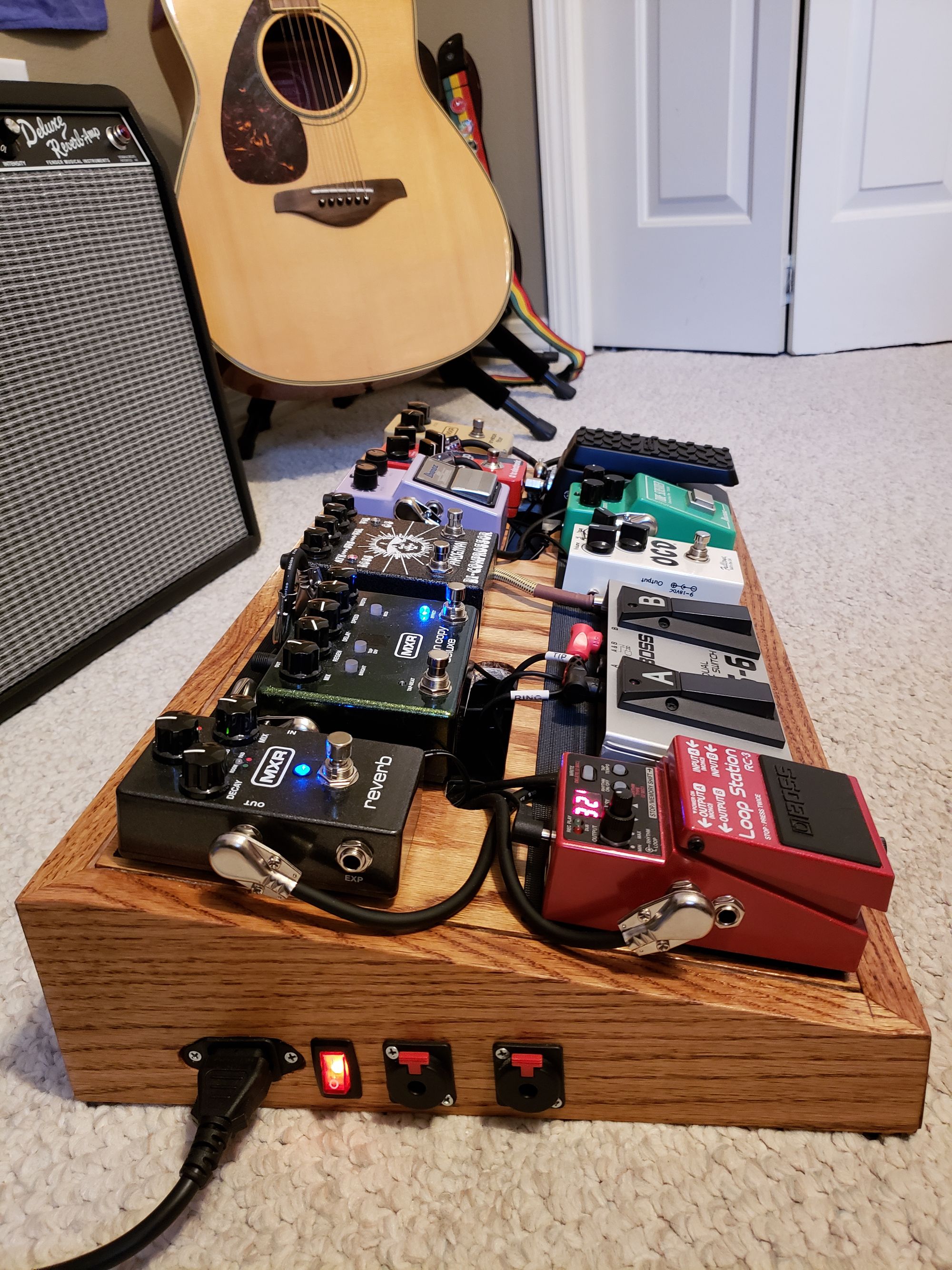 diy pedalboard guitar