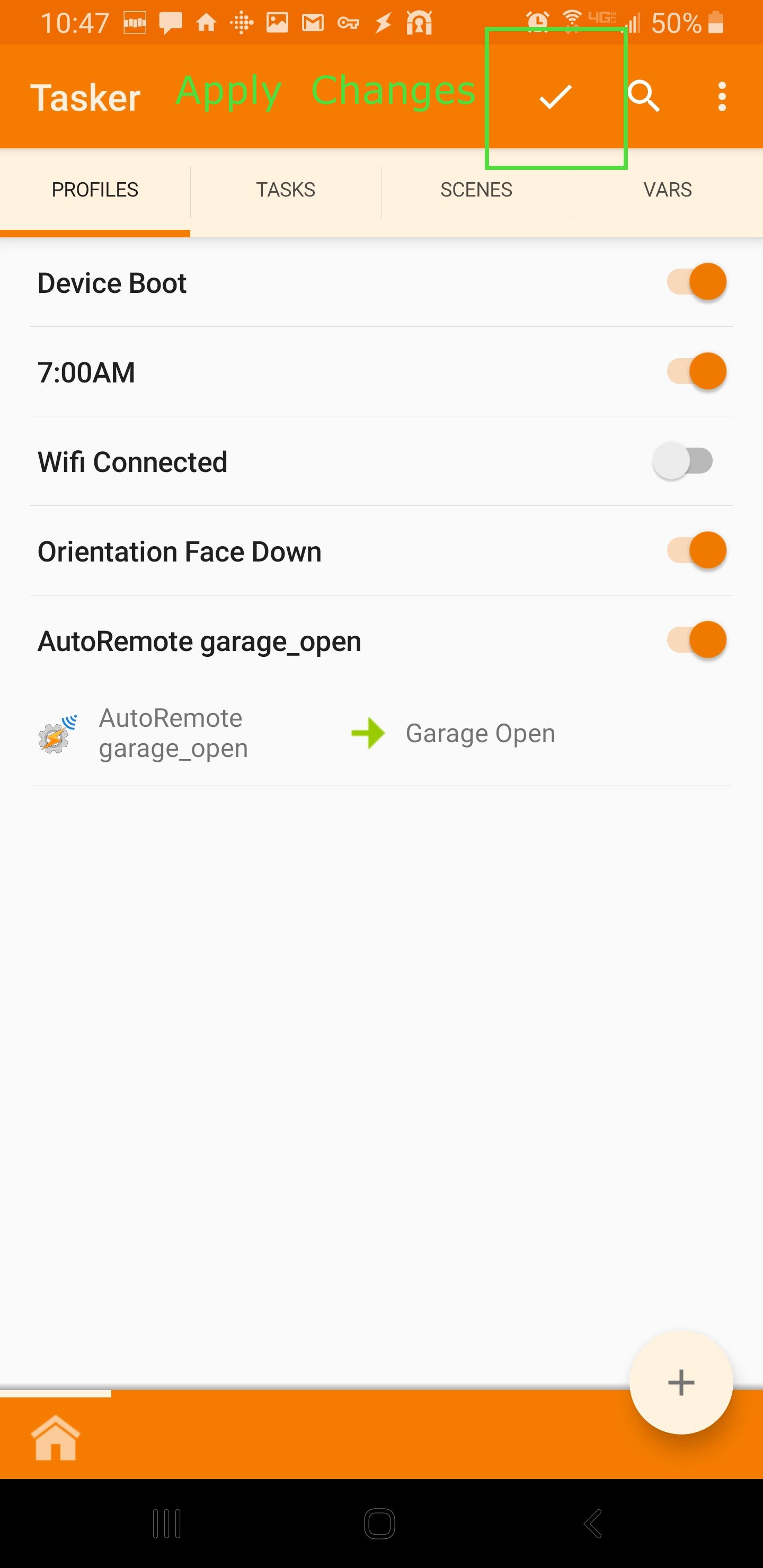 Using Tasker to Trigger Android Tasks Home