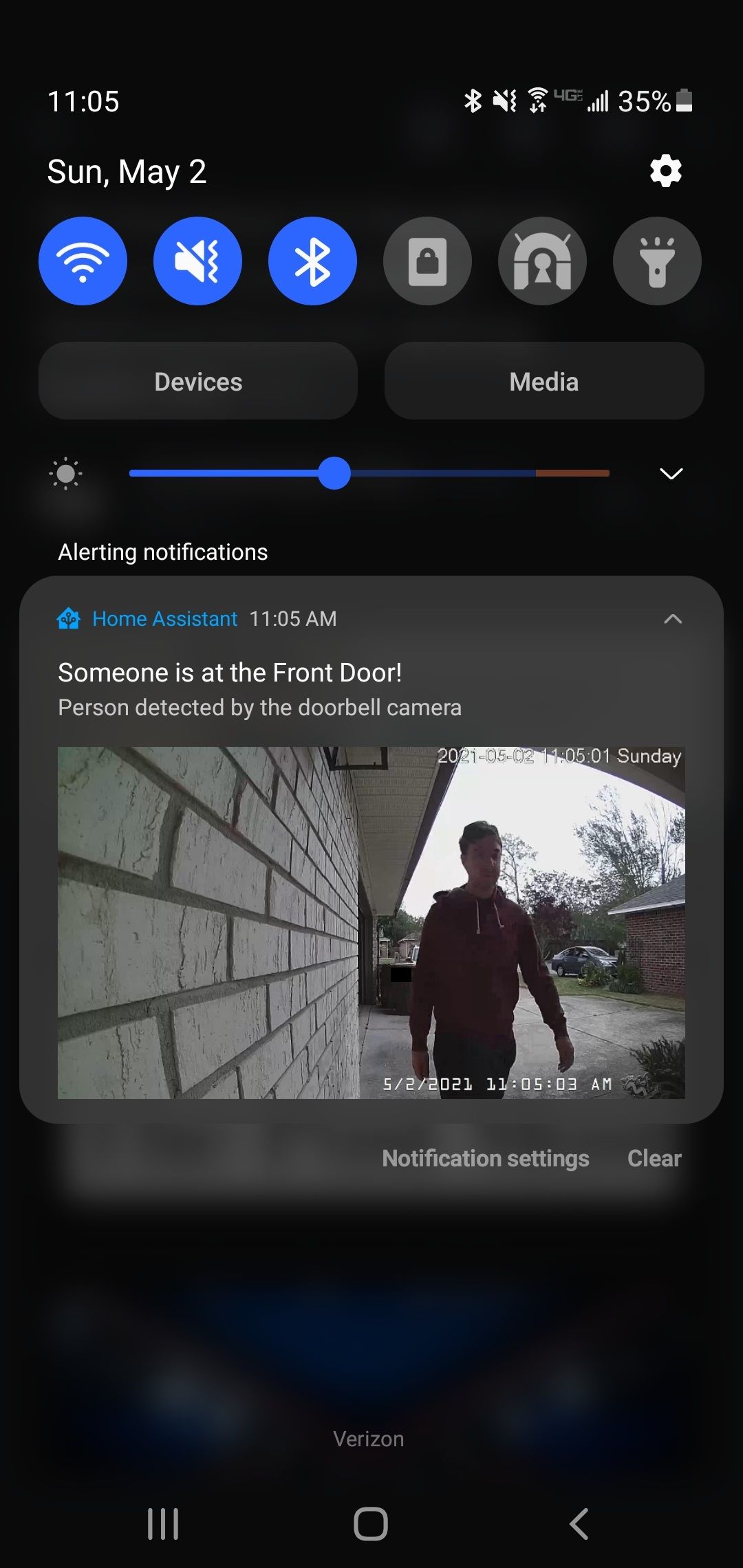 amcrest camera home assistant