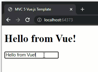 Vue.js Single Page Application with ASP.NET MVC 5